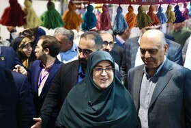 بازدید فاطمه مهاجرانی، سخنگوی دولت از نمایشگاه گردشگری و صنایع دستی - مشهد