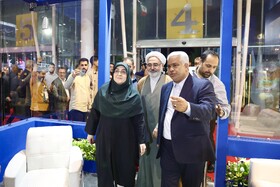 بازدید فاطمه مهاجرانی، سخنگوی دولت از نمایشگاه گردشگری و صنایع دستی - مشهد