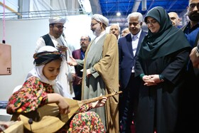 بازدید فاطمه مهاجرانی، سخنگوی دولت از نمایشگاه گردشگری و صنایع دستی - مشهد