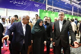 بازدید فاطمه مهاجرانی، سخنگوی دولت از نمایشگاه گردشگری و صنایع دستی - مشهد