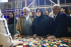 بازدید فاطمه مهاجرانی، سخنگوی دولت از نمایشگاه گردشگری و صنایع دستی - مشهد