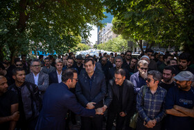 مراسم تشییع پیکر حمیدرضا درجاتی