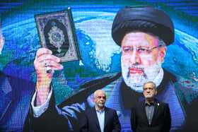 مسعود پزشکیان، رئيس جمهور،  سعید اوحدی، رئيس بنیاد شهید و امور ایثارگران در سالگرد شهادت شهید جمهور و شهدای خدمت