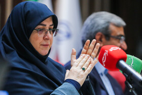 فاطمه مهاجرانی، سخنگوی دولت در مراسم بزرگداشت هفته ارتباطات و روابط عمومی 