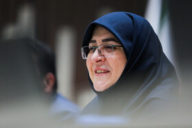 فاطمه مهاجرانی، سخنگوی دولت، در مراسم بزرگداشت هفته ارتباطات و روابط عمومی 