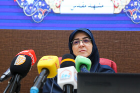 فاطمه مهاجرانی، سخنگوی دولت، در مراسم بزرگداشت هفته ارتباطات و روابط عمومی 