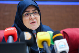 فاطمه مهاجرانی، سخنگوی دولت، در مراسم بزرگداشت هفته ارتباطات و روابط عمومی 