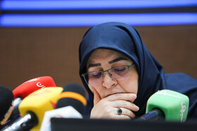فاطمه مهاجرانی، سخنگوی دولت، در مراسم بزرگداشت هفته ارتباطات و روابط عمومی 