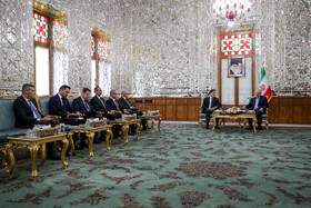 دیدار نچیروان بارزانی، رییس اقلیم کردستان عراق با محمدباقر قالیباف، رییس مجلس شورای اسلامی