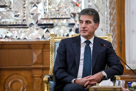 دیدار نچیروان بارزانی، رییس اقلیم کردستان عراق با محمدباقر قالیباف، رییس مجلس شورای اسلامی