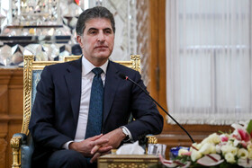 دیدار نچیروان بارزانی، رییس اقلیم کردستان عراق با محمدباقر قالیباف، رییس مجلس شورای اسلامی