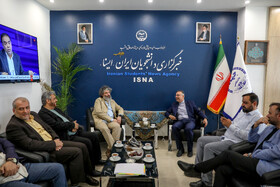 بازدید معاون سیما به همراه جمعی از مدیران ارشد تلویزیون از ایسنا