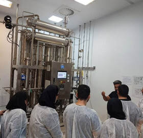 بازدید دانشجویان دانشگاه خوارزمی از تنها کارخانه تصفیه پلاسما در خاورمیانه