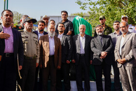 رونمایی سردیس شهید رئیسی در میدان پاستور تهران