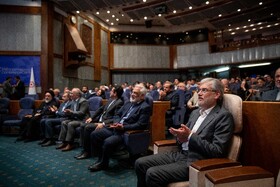 حسین سیمایی صرّاف، وزیر علوم در آیین ملی اهدای جایزه علامه طباطبایی