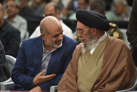  آیت‌الله سید یوسف طباطبایی‌نژاد، امام جمعه اصفهان و احمد وحیدی وزیر کشور دولت سیزدهم