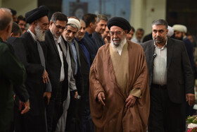  آیت‌الله سید یوسف طباطبایی‌نژاد، امام جمعه اصفهان در مراسم سالگرد شهادت شهدای خدمت در اصفهان