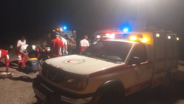 واژگونی اتوبوس در جاده باغین ـ جوپار ۴٨ مصدوم برجا گذاشت