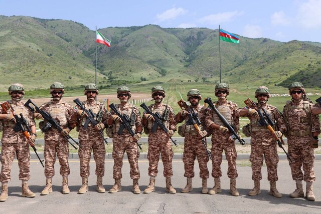 اجرای عملیات نیروهای مکانیزه، هوابرد و پیاده در رزمایش مشترک ایران و جمهوری آذربایجان