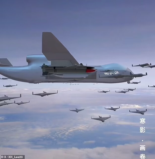 «پهپاد مادر»؛ شلیک همزمان ۱۰۰ پهپاد انتحاری چینی در عرض چند ثانیه