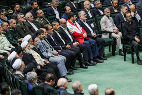 مراسم پاسداشت شهدای خدمت در مجلس شورای اسلامی با حضور رئیس جمهور