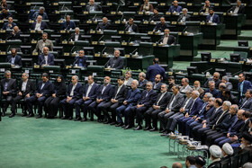مراسم پاسداشت شهدای خدمت در مجلس شورای اسلامی با حضور رئیس جمهور