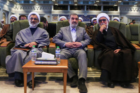 آیت‌الله احمد مروی، تولیت آستان قدس رضوی، محسن رضایی، دبیر مجمع تشخیص مصلحت نظام و حجت الاسلام والمسلمین خسروپناه، دبیر شورای‌ عالی انقلاب فرهنگی در همایش "الگوی حکمرانی آیت‌الله شهید سید ابراهیم رئیسی (ره)