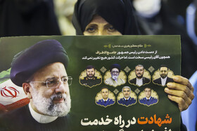 مراسم بزرگداشت آیت‌الله رئیسی و شهدای خدمت در کرمان