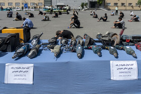 نمایشگاه کشفیات طرح ارتقاء امنیت اجتماعی فرماندهی انتظامی البرز