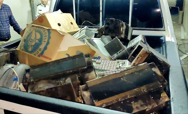 ۸ دستگاه ماینر ساختمان چهارطبقه را به آتش کشید