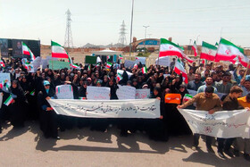 ویدیو/ تجمع دانشجویان دانشگاه قم در حمایت از حق غنی‌سازی