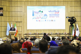 سخنرانی سیدمهدی طبیب‌زاده،رئیس اتاق بازرگانی، صنایع، معادن و کشاورزی استان درمراسم اختتامیه نخستین جشن ملی بومگردی‌های کشور-کرمان