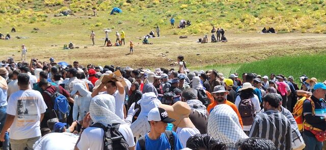 همایش پیادهروی به مناسبت آزادسازی خرمشهر در کوه گل سی سخت برگزار شد