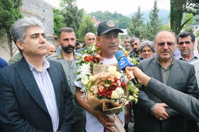 استقبال از رضا پارسا فاتح قله اورست در سوادکوه