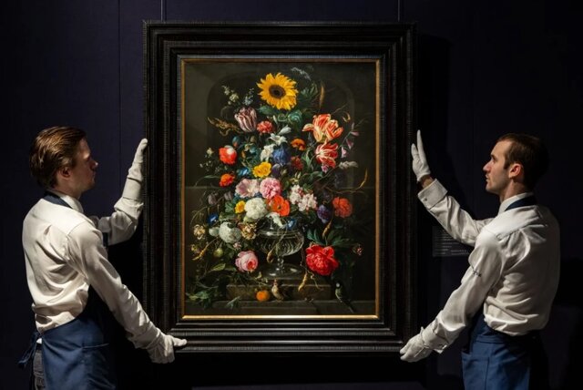 «طبیعت بیجان گلها»(حدود ۱۶۷۴) از «یان داویدز. دِ هیم»(Jan Davidsz. de Heem) حراجی که رکورد ۷ هنرمند را شکست