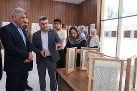 نمایشگاه آثار طراحی گره‌ چینی در آرامگاه سعدی افتتاح شد