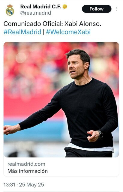 آلونسو سرمربی جدید رئال مادرید شد