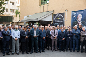 مراسم تشییع پیکر مرحوم «ناصر قفلی» رئیس مجمع خیرین مدرسه‌ساز