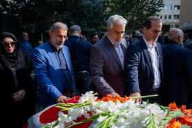 مراسم تشییع پیکر مرحوم «ناصر قفلی» رئیس مجمع خیرین مدرسه‌ساز