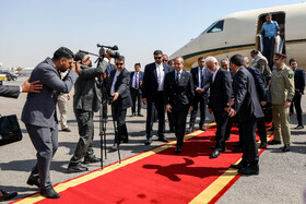 استقبال اسکندر مومنی، وزیر کشور از شهباز شریف، نخست وزیر پاکستان در بدو ورود به تهران