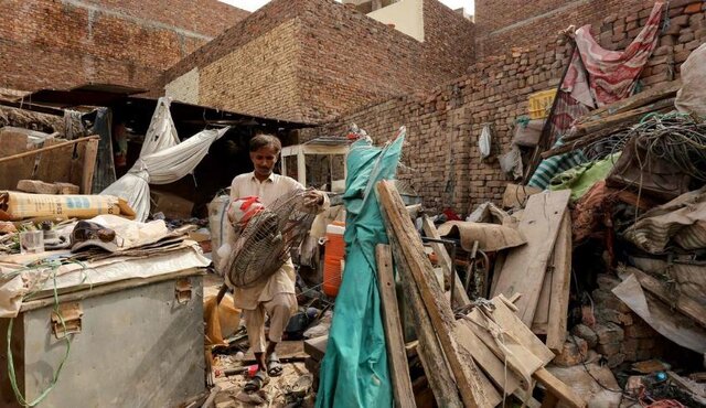 عکس: خبرگزاری فرانسه افزایش تلفات طوفان و بارندگی شدید در پاکستان