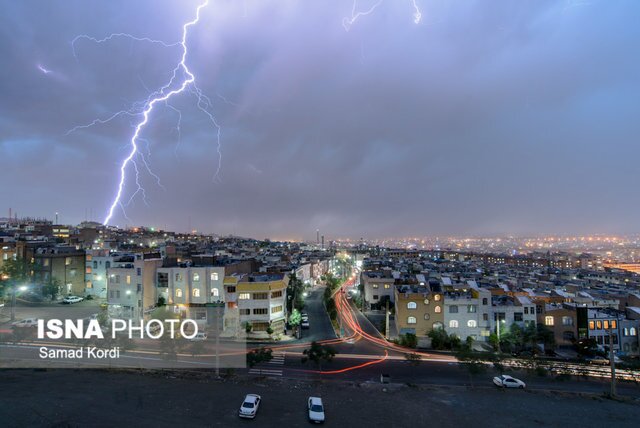 پیش‌بینی رگبار پراکنده و رعد و برق در البرز