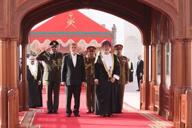 استقبال رسمی از پزشکیان در مسقط