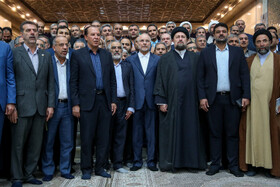مراسم تجدید میثاق نمایندگان مجلس شورای اسلامی با امام راحل (ره)