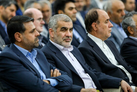 علی نیک زاد نائب رییس مجلس در مراسم تجدید میثاق نمایندگان مجلس شورای اسلامی با امام راحل (ره)