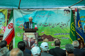 بهمن نوری  استاندار خراسان شمالی در گردهمایی سران ایلات و طوایف عشایر خراسان شمالی  با حضور وزیر  جهاد کشاورزی