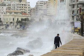 طوفان و بارندگی شدید در «اسکندریه»ی مصر