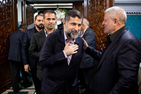غلامرضا شریعتی در مراسم ختم احمد هاشمی‌ رفسنجانی