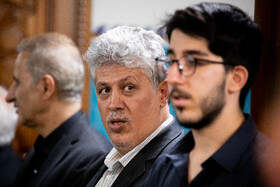 مهدی هاشمی رفسنجانی در مراسم ختم احمد هاشمی‌رفسنجانی