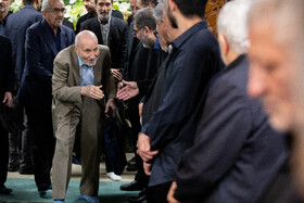 بهزاد نبوی در مراسم ختم احمد هاشمی‌رفسنجانی